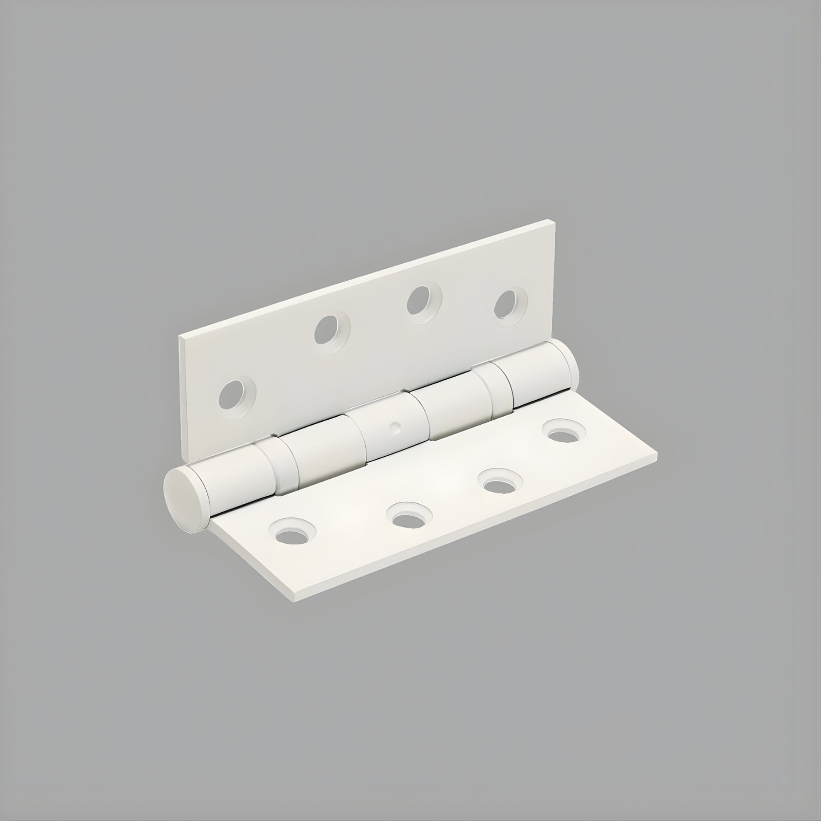Zanda Butt Hinge Fixed Pin 100 x 100mm White - The Blue Space
