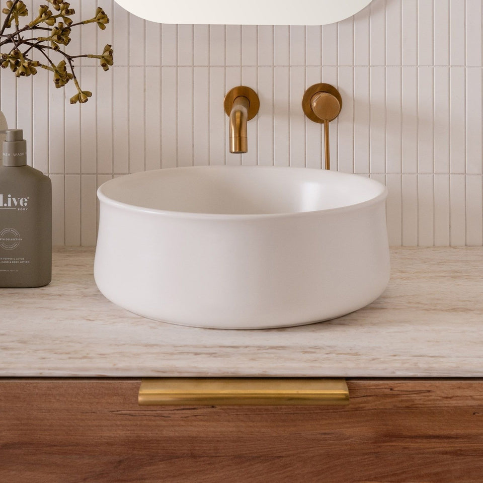 ADP Jennifer 360mm Above Counter Basin Matte White