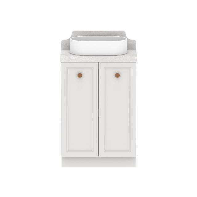ADP Mabel Ensuite Floor Standing Vanity With Cherry Pie Premium Solid Surface Benchtop