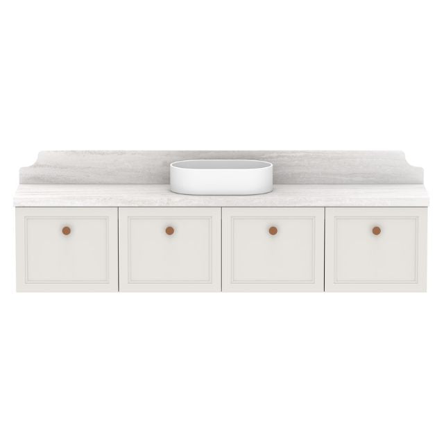 ADP Mabel Ensuite Wall Hung Vanity With Cherry Pie Premium Solid Surface Benchtop