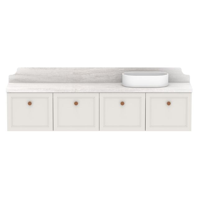 ADP Mabel Ensuite Wall Hung Vanity With Cherry Pie Premium Solid Surface Benchtop