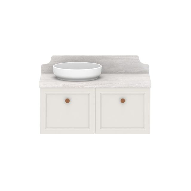 ADP Mabel Wall Hung Vanity With Cherry Pie Premium Solid Surface Benchtop