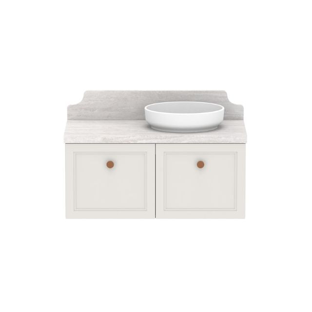 ADP Mabel Wall Hung Vanity With Cherry Pie Premium Solid Surface Benchtop
