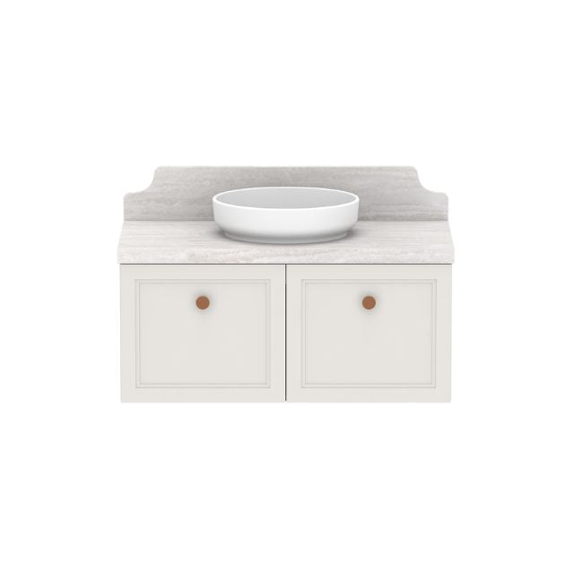 ADP Mabel Wall Hung Vanity With Cherry Pie Premium Solid Surface Benchtop