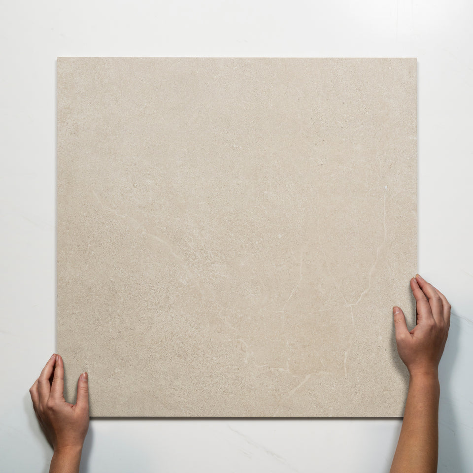 Ardenne Grey Travertine Look Porcelain Tile P4 600×600mm