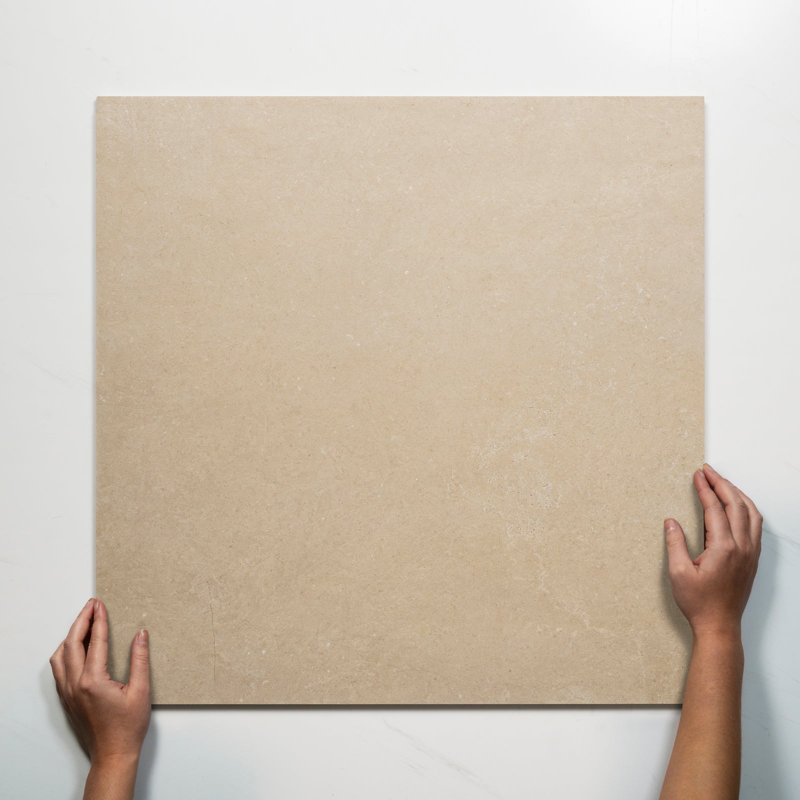 Single With Hand Avedon Beige Limestone Look Porcelain Outdoor Tile P5 600×600mm PROBEI5 - The Blue Space