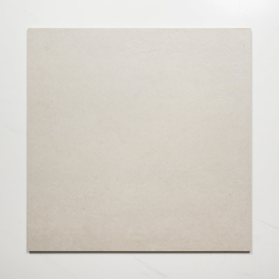 Avedon White Limestone Look Porcelain Tile P3 600×600mm