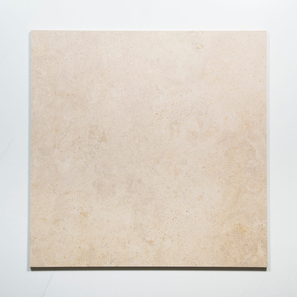 No Hand Avorio Cream Travertine Look Matte Porcelain Tile 600 x 600mm CLAIVTG2 - The Blue Space