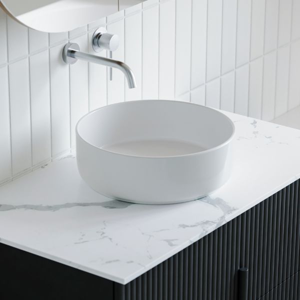 Bao Round 360mm Above Counter Basin - Gloss White