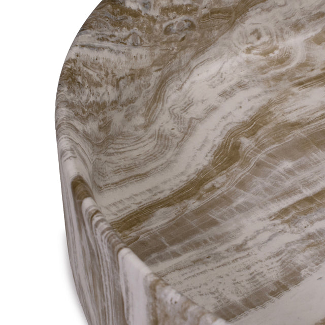 Bao Round 400mm Above Counter Basin Ochre Veins