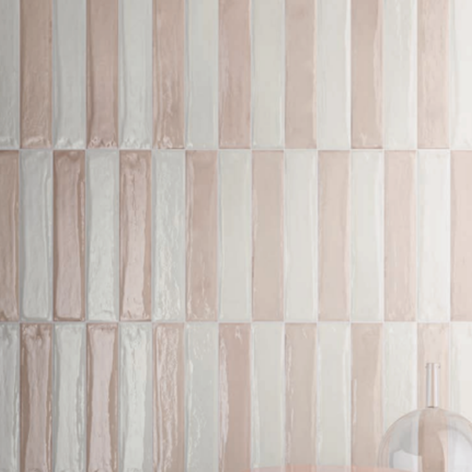 Looks Bianco Theo Subway Tile 75 x 400mm Italian Porcelain - The Blue Space