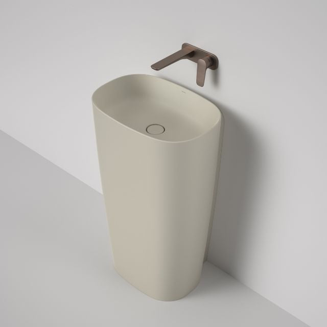 Lifestyle Caroma Contura II 530mm Freestanding Basin - Matte Clay 853500CL - The Blue Space