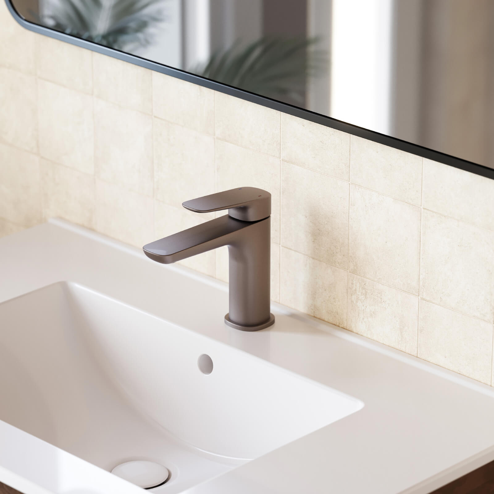 Caroma Contura II Basin Mixer - Brushed Bronze 849050BBZ6AF | The Blue Space