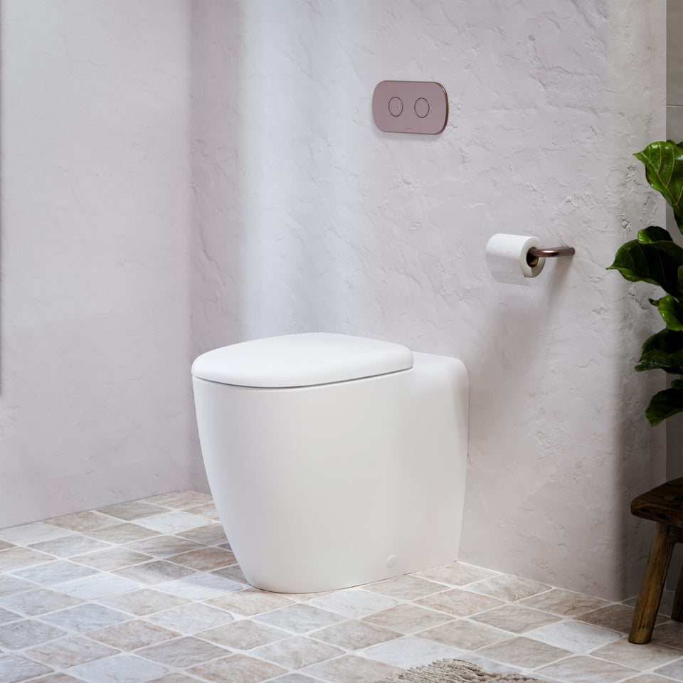 Caroma Contura II Cleanflush Invisi Series II Wall Faced Suite - Matte White