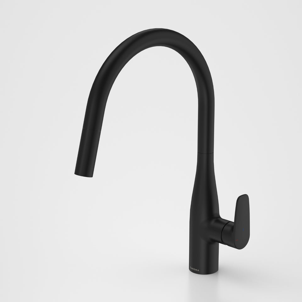 Caroma Contura II Pull Out Sink Mixer - Black