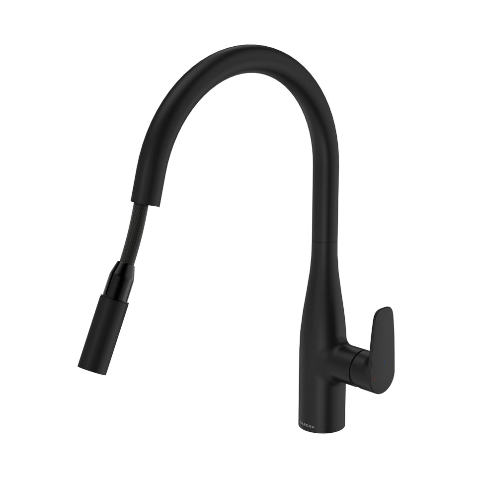 Caroma Contura II Pull Out Sink Mixer - Black