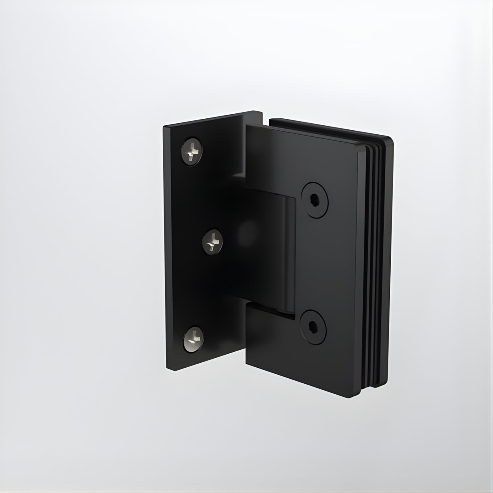 Back Caroma Glass to Wall Shower Door Hinge Matte Black 14228004B - The Blue Space