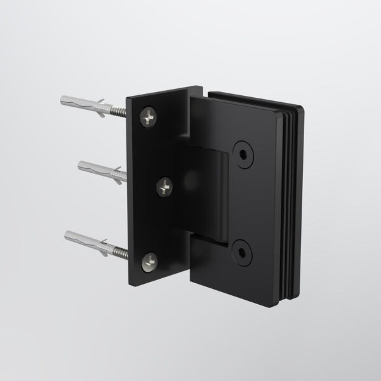 Back with Screw Caroma Glass to Wall Shower Door Hinge Matte Black 14228004B - The Blue Space