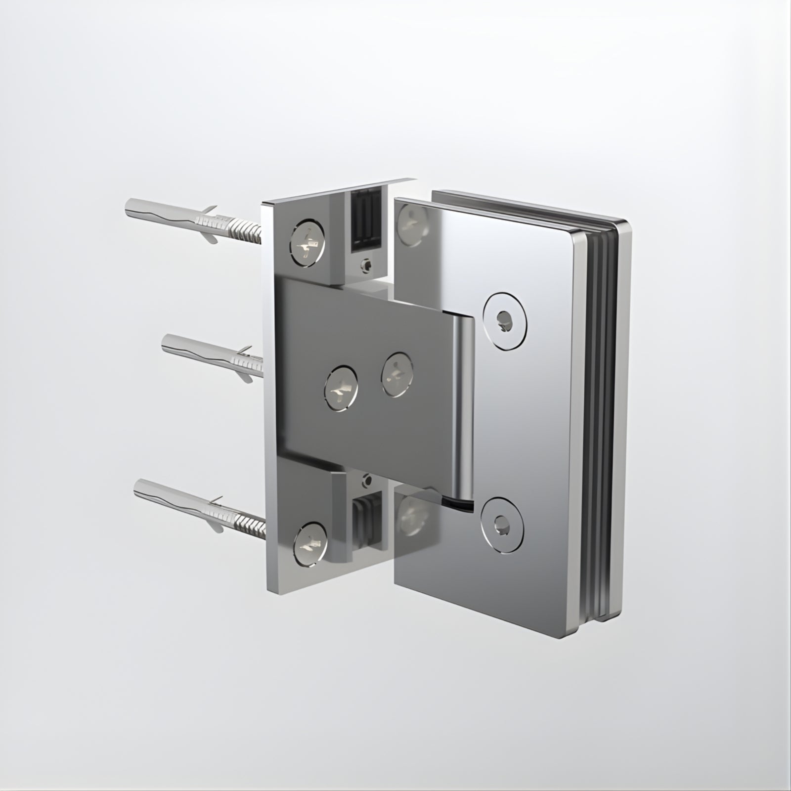 Back WIth Screw Caroma Glass to Wall Shower Door Hinge Polished Stainless Steel 14228004PSS - The Blue Space