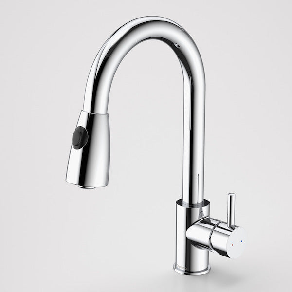 Caroma Husk Lead Free Retractable Dual Spray Sink Mixer Chrome