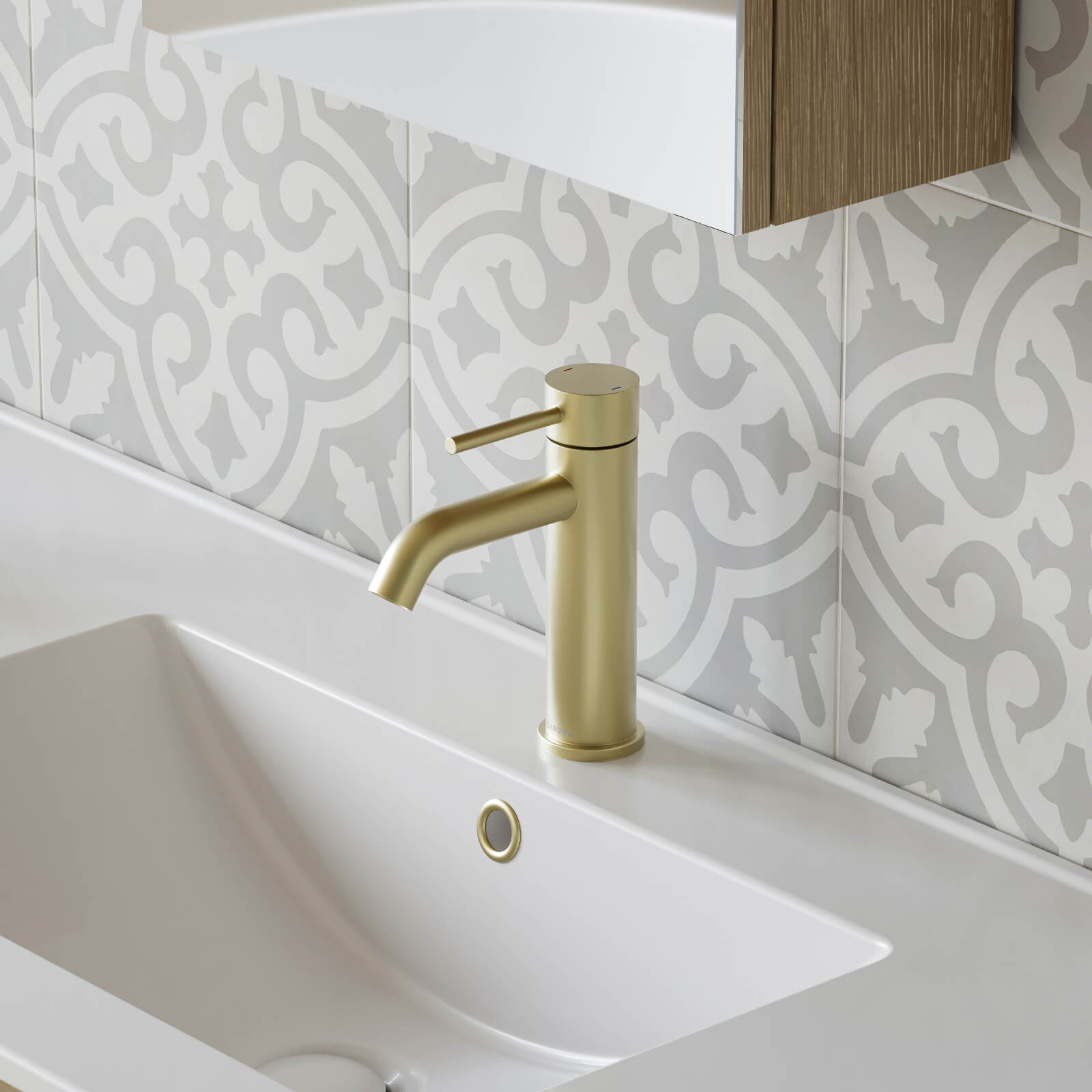 Caroma Liano II Basin Mixer Brushed Brass - The Blue Space
