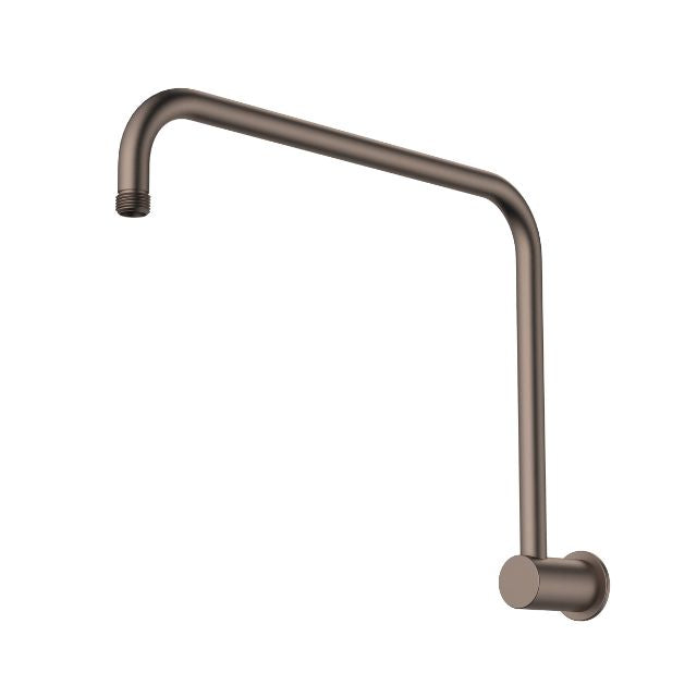 Caroma 460mm Upswept Shower Arm - Brushed Bronze