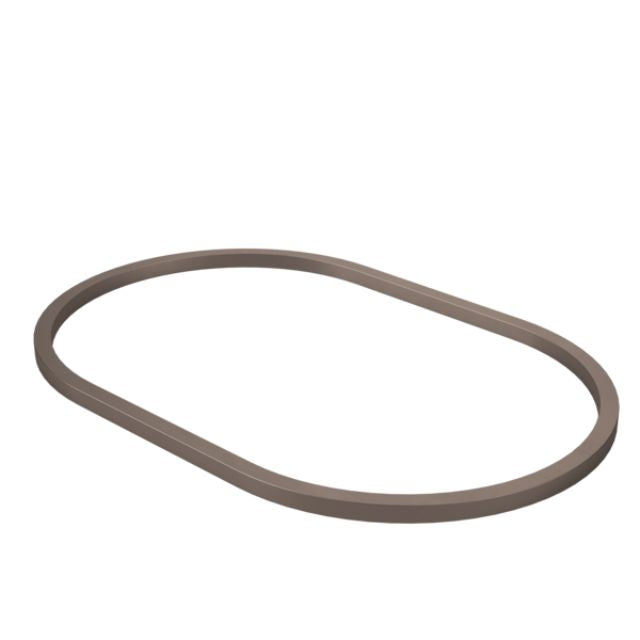 Angle Caroma Liano II 600mm Pill Dress Ring - PVD Brushed Bronze 687034BBZ - The Blue Space