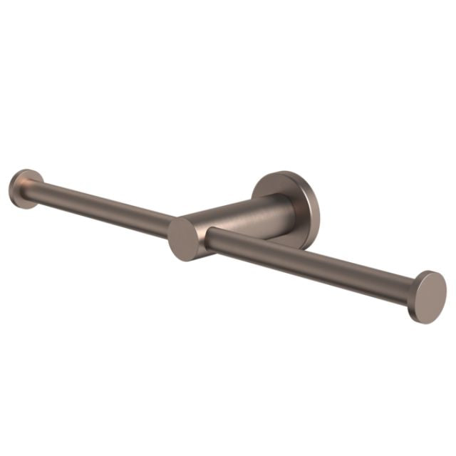 Caroma Liano II Double Toilet Roll Holder - Brushed Bronze