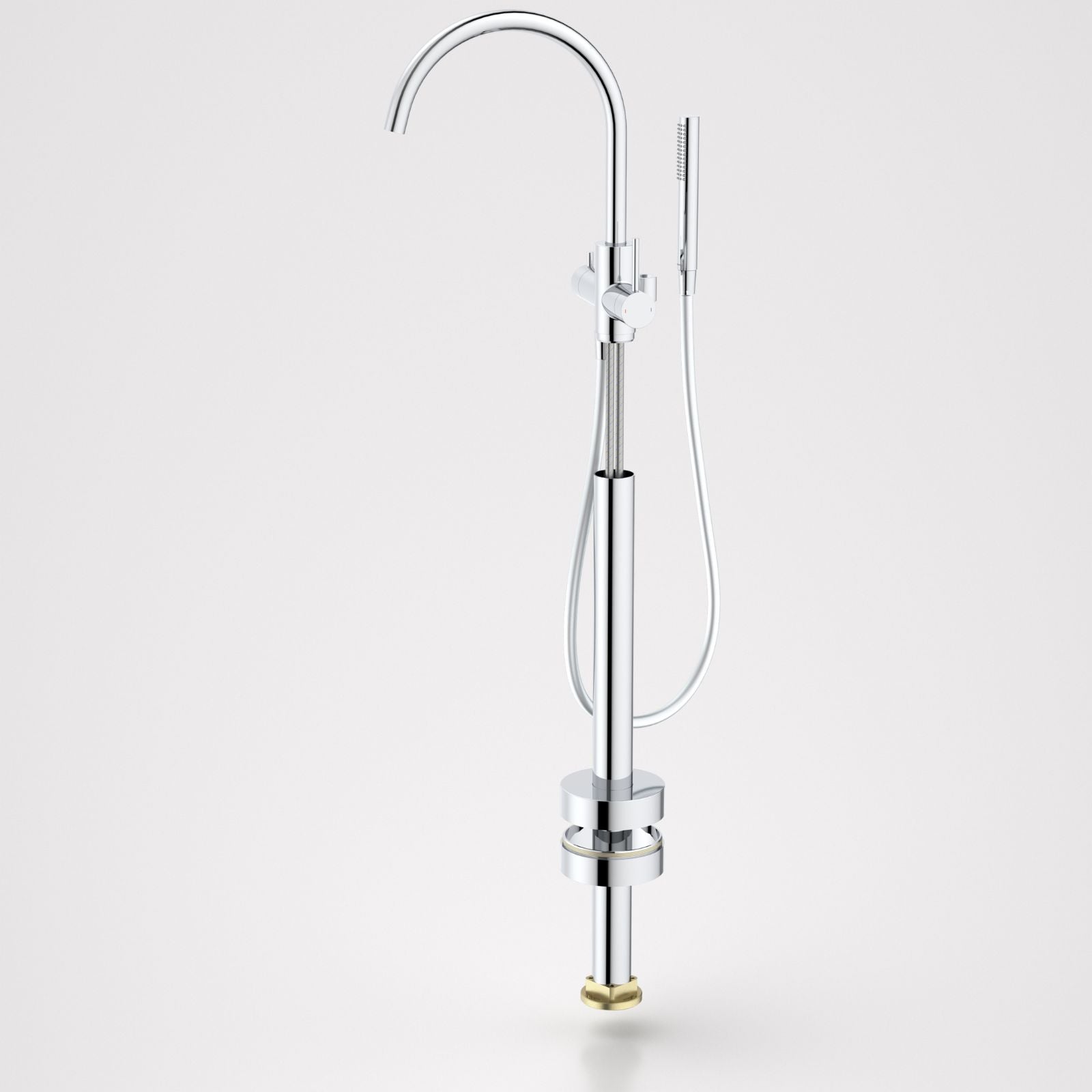 Caroma Liano II Freestanding Bath Filler with Hand Shower Chrome - Trim Kit 96406C - The Blue Space
