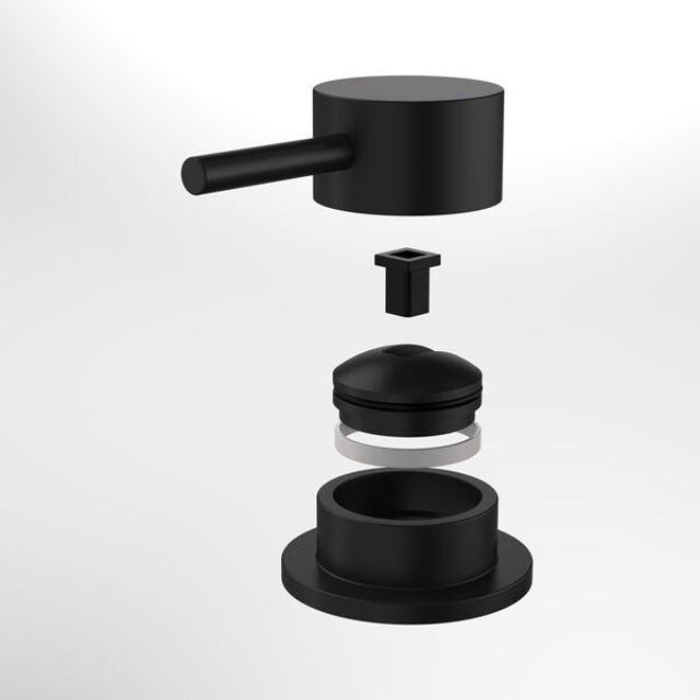 Full Caroma Liano II Hob Mixer - Trim Kit - Matte Black 96402B - The Blue Space