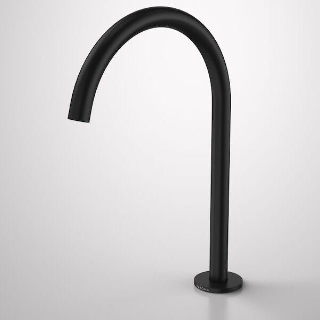 Caroma Liano II Hob Swivel Outlet 200mm - Matte Black 96401B65A - The Blue Space