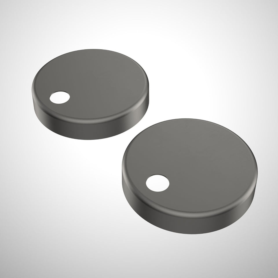 Caroma Toilet Seat Hinge Caps (Liano / Arc / Xena) - Gunmetal