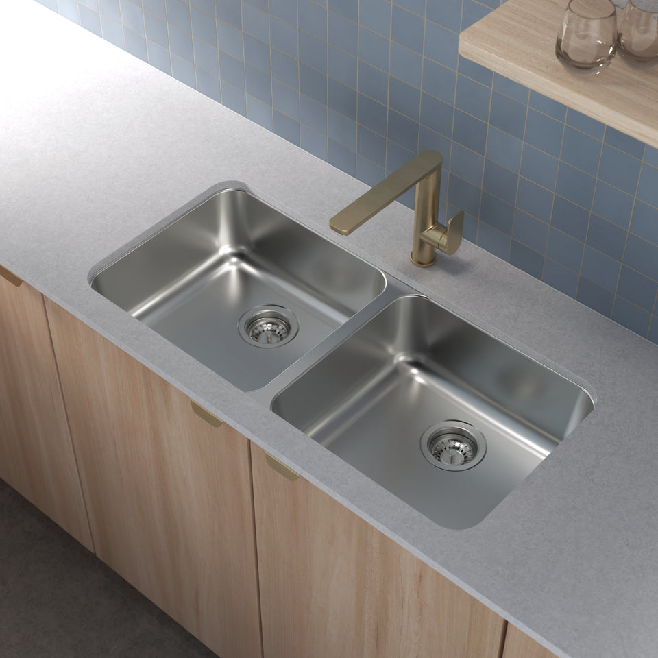 Caroma Luna II Sink Mixer - Brushed Brass