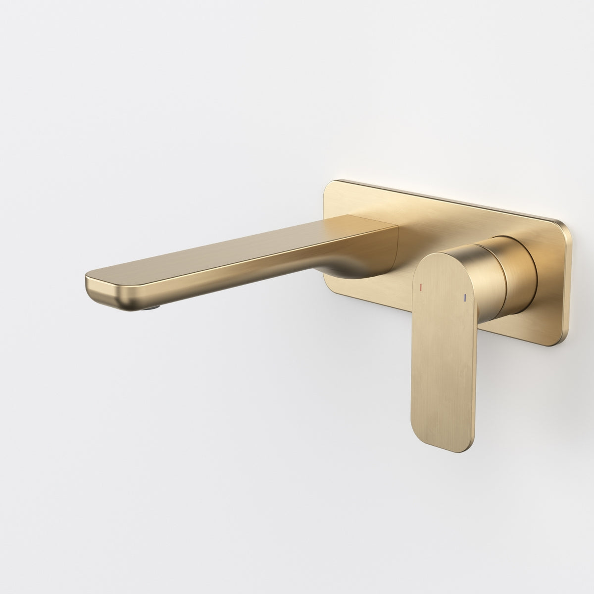 Caroma Luna II Wall Basin/Bath Mixer 180mm - Brushed Brass 68203BB6AF - The Blue Space