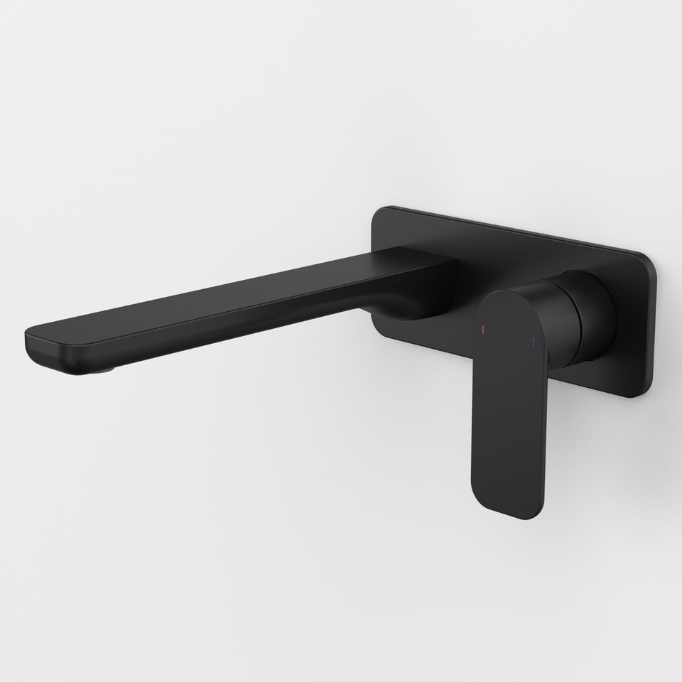 Caroma Luna II Wall Basin/Bath Mixer 220mm - Satin Black