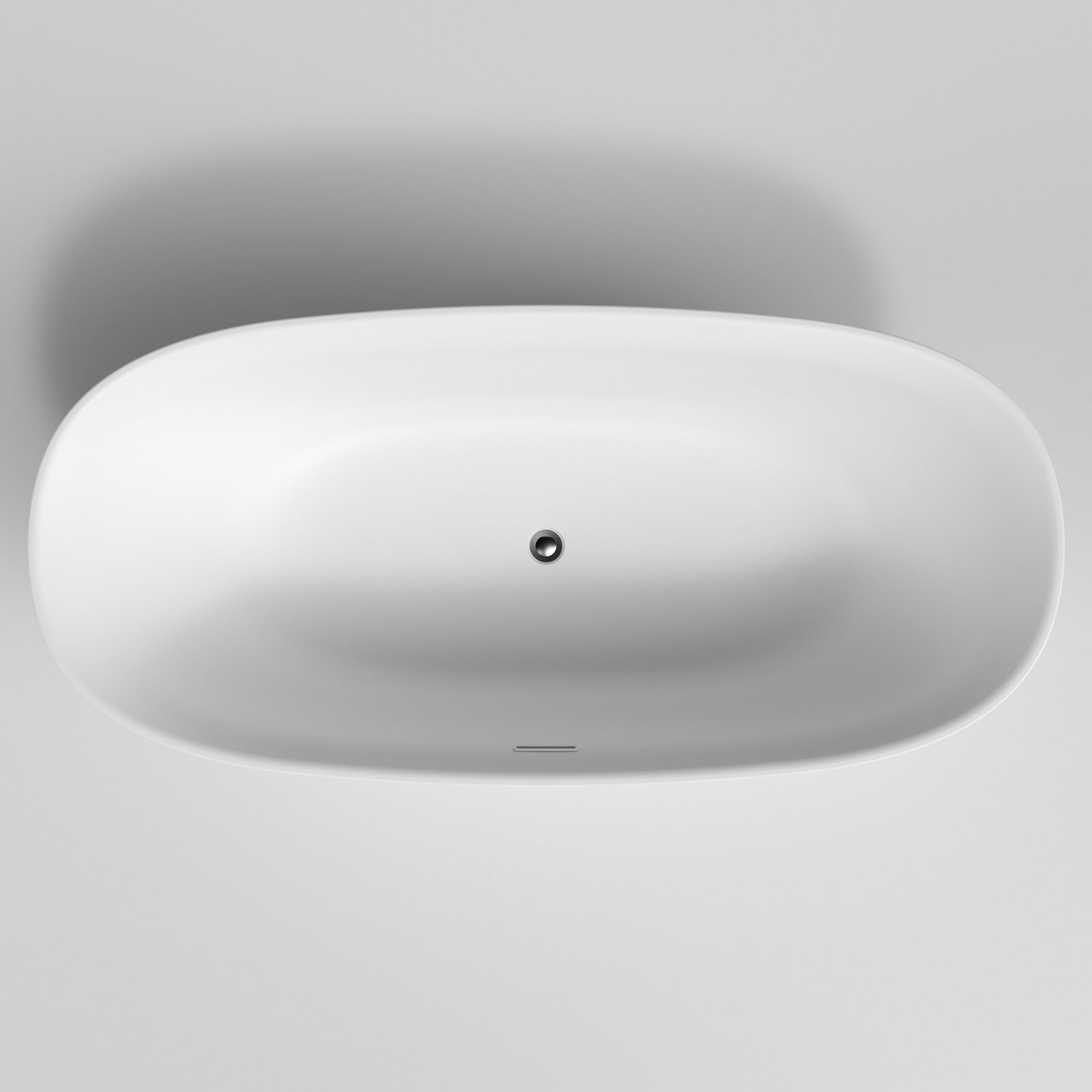 Caroma Riviere 1700mm Freestanding Bath With Overflow - Matte White EN7FSMWOF - The Blue Space