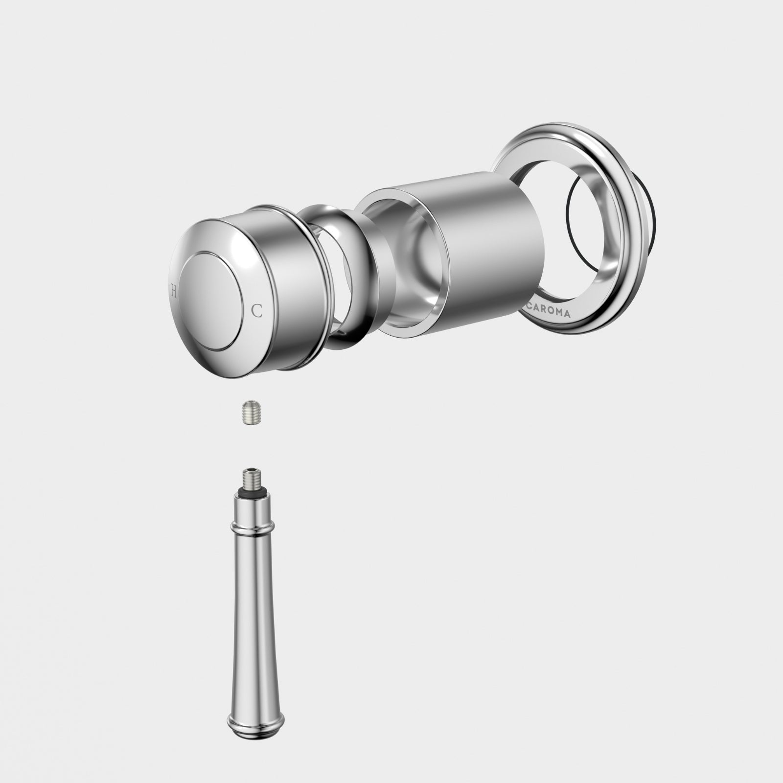 Caroma Riviere Bath Shower Mixer Trim Kit - Chrome 520007C - The Blue Space