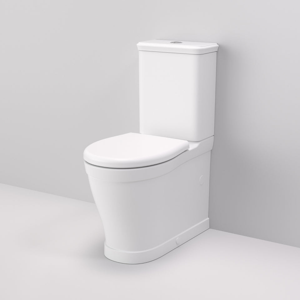 Caroma Riviere Cleanflush® Wall Faced Close Coupled Bottom Inlet Toilet Suite - Matte White