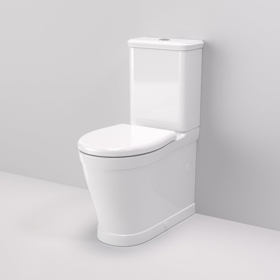 Caroma Riviere Cleanflush® Wall Faced Close Coupled Bottom Inlet Toilet Suite - White