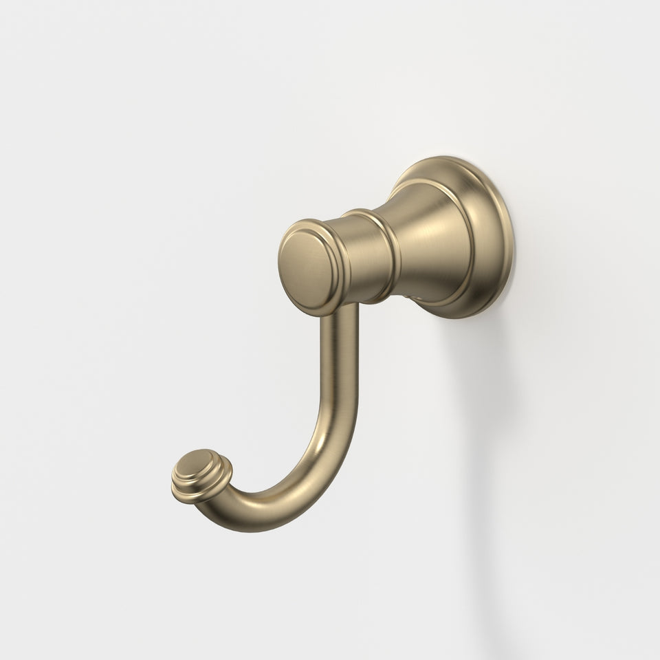 Caroma Riviere Robe Hook - Brushed Brass