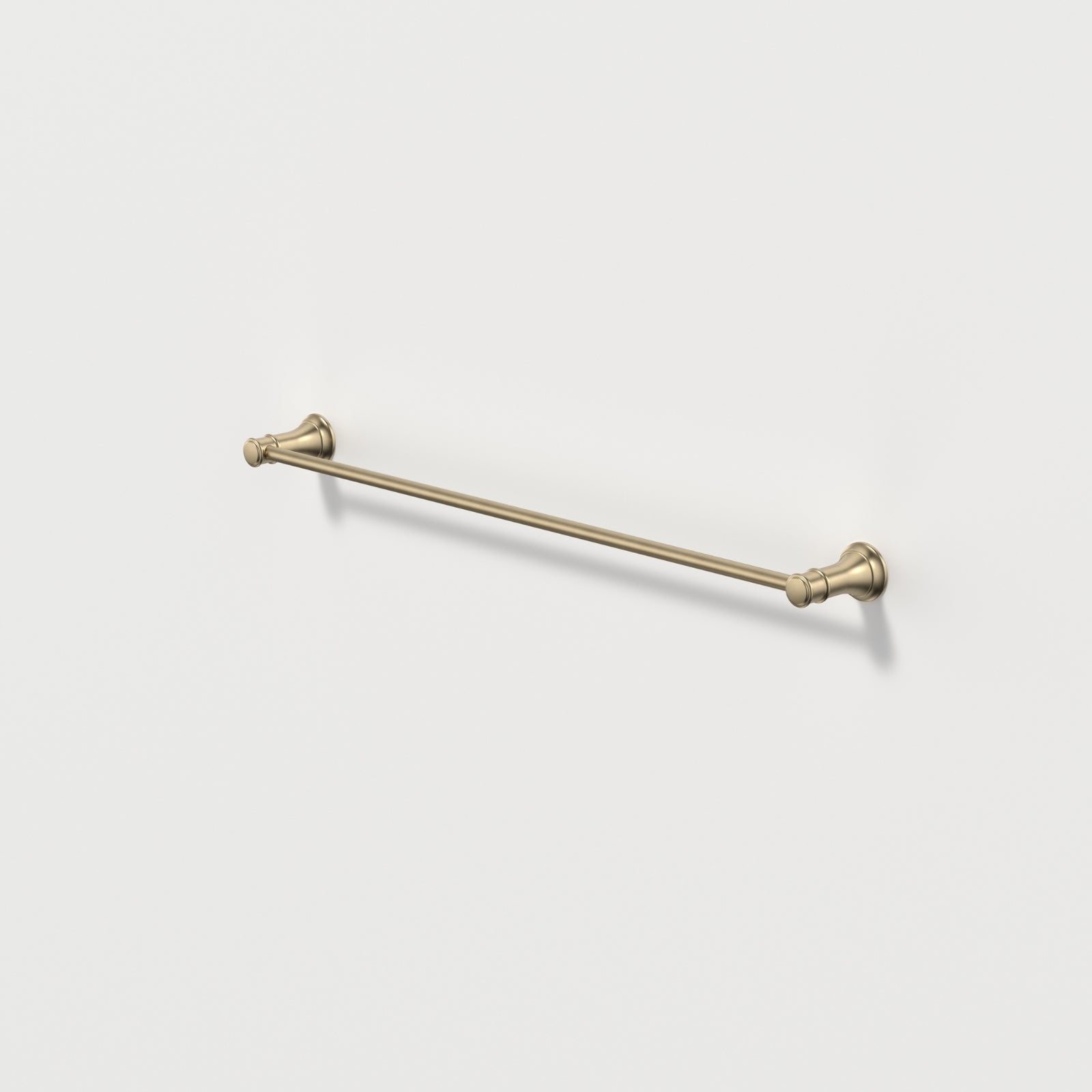 Caroma Riviere Single Towel Rail 600mm - Brushed Brass 520034BB - The Blue Space