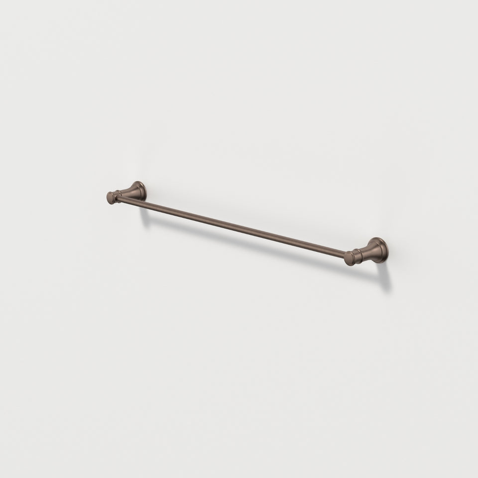 Caroma Riviere Single Towel Rail 600mm - Brushed Bronze