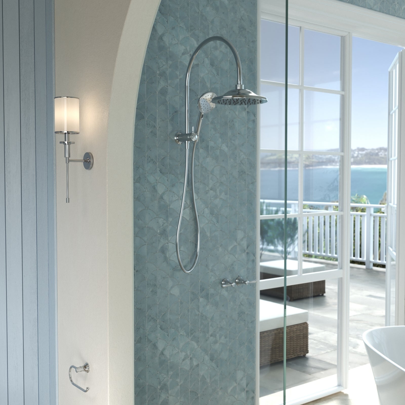 Lifestyle 5 Caroma Riviere Toilet Roll Holder - Chrome 520030C - The Blue Space