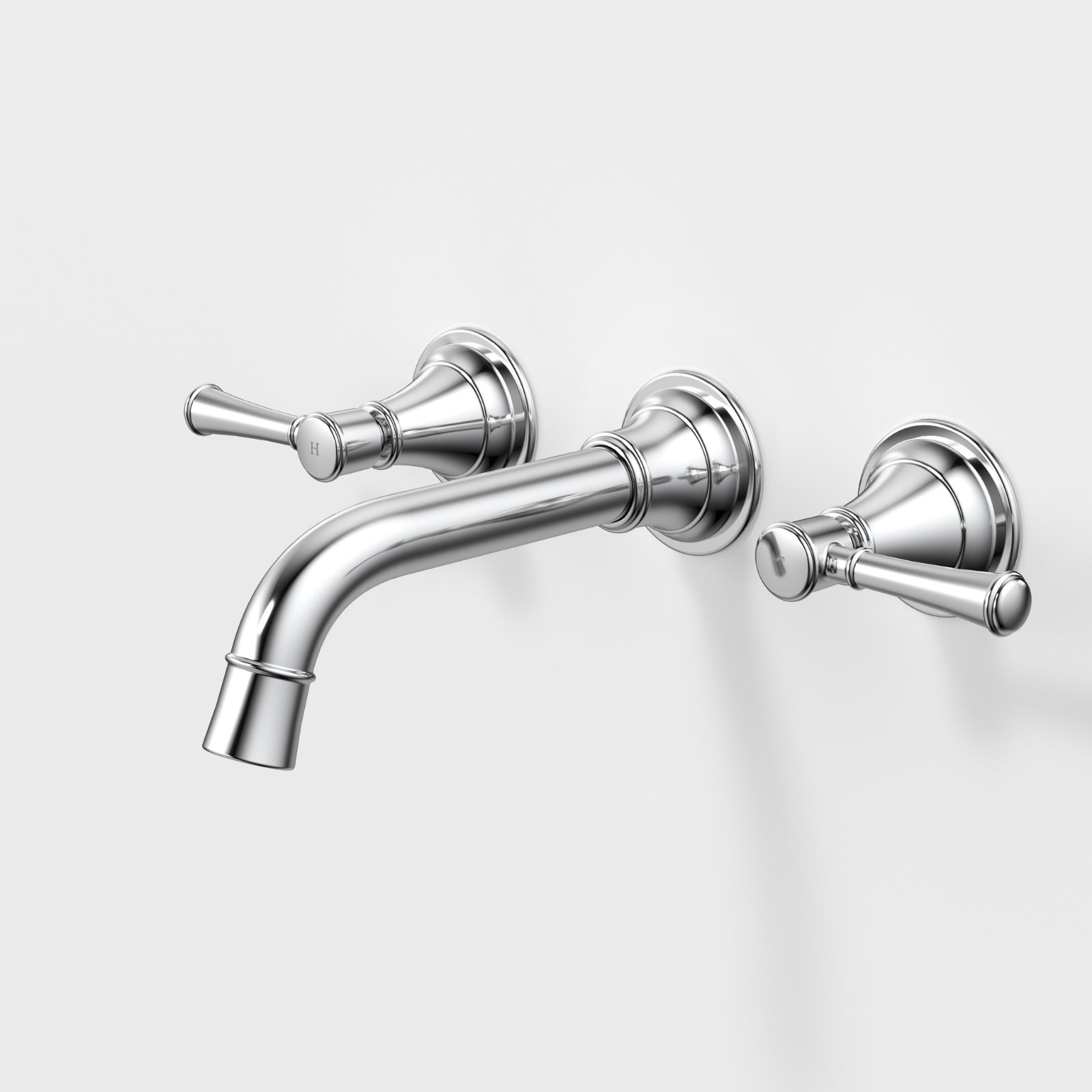 Caroma Riviere Wall Basin Bath Set 175mm - Chrome 520021C6AF - The Blue Space