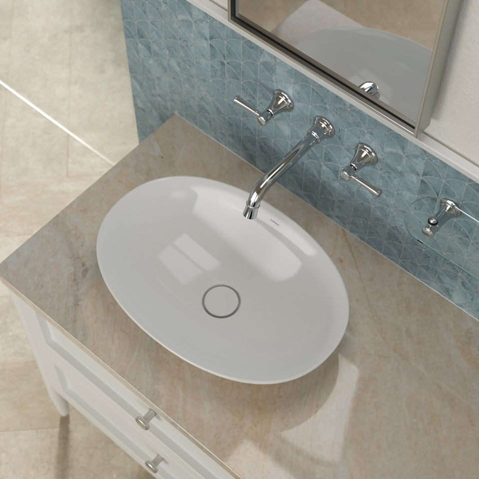 Caroma Riviere Wall Basin/Bath Set 175mm - Chrome