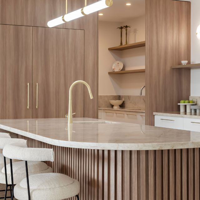 Castella Cove D Pull Handle Brushed Brass