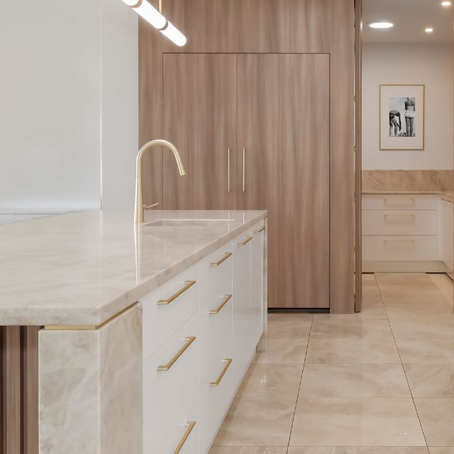 Castella Cove D Pull Handle Brushed Brass