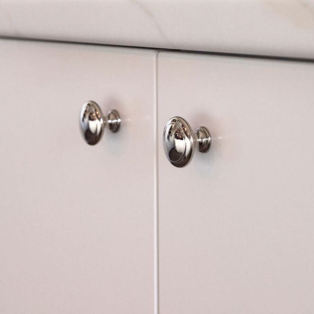Lifestyle Castella Windsor 30mm Knob Polished Nickel 150.030.28 - The Blue Space