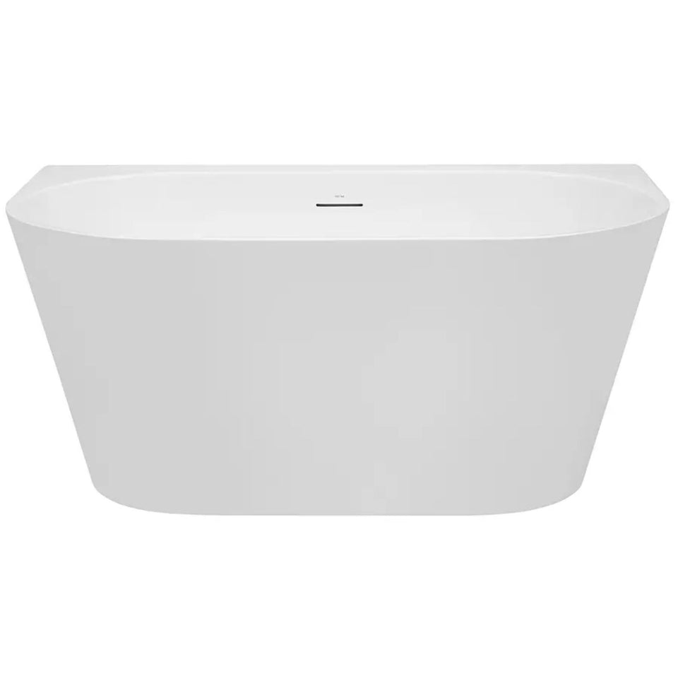 Decina Alegra 1400 Back-To-Wall Freestanding Bath with Integrated Overflow