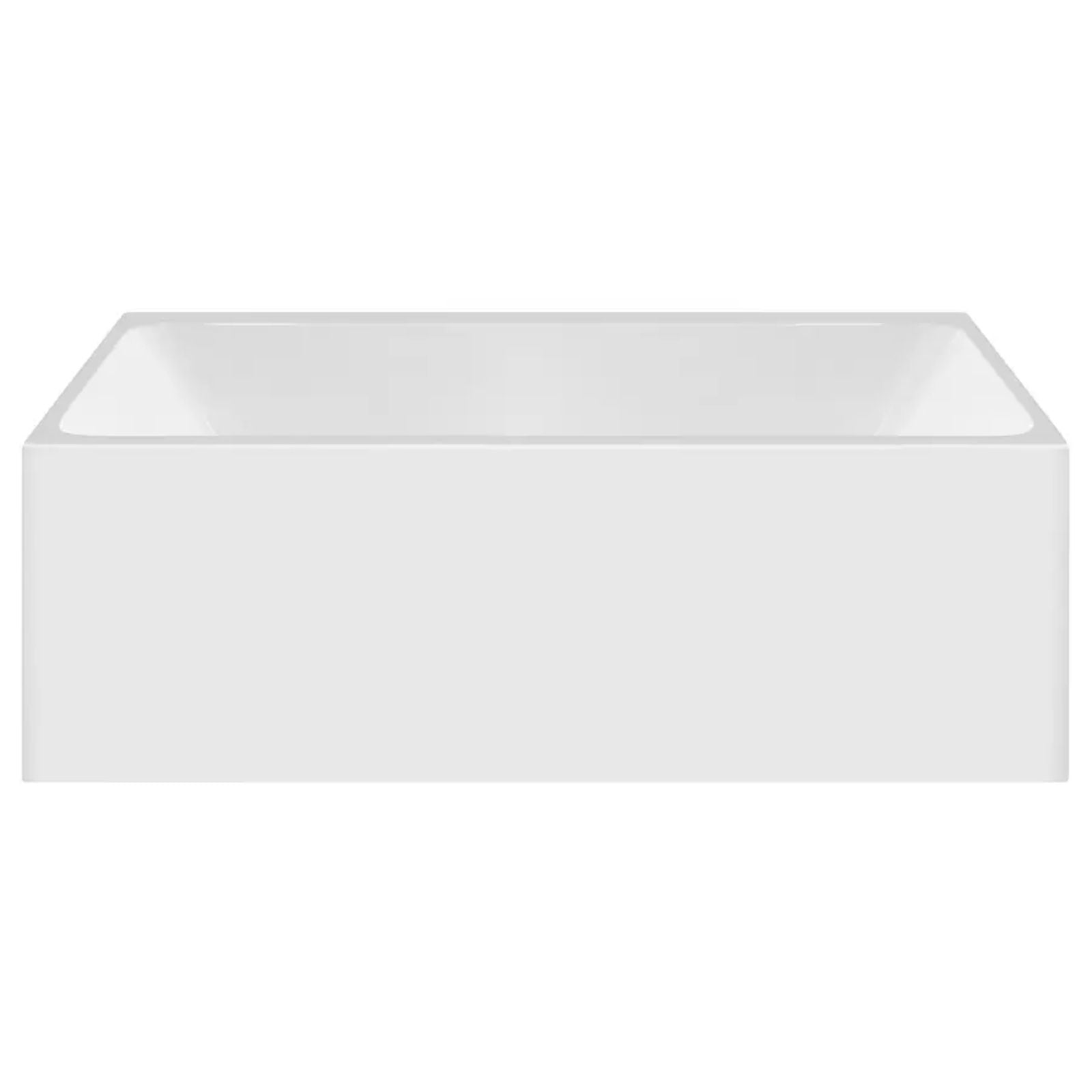 Front Decina Bianco Back-to-Wall / Corner Freestanding Bath 1700mm BI1700W - The Blue Space